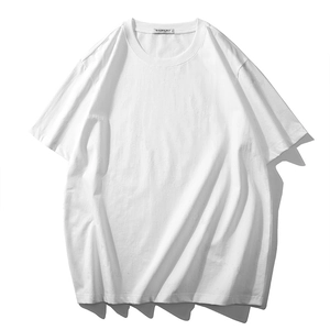 Men Plus Size Summer T-Shirt Short Sleeve Round Neck Jacquard Loose Cotton Blend Tee For Casual Daily Wear Basic Tops