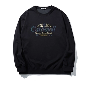 Felpa da Uomo Taglie Forti con Stampa Grafica Girocollo Manica Lunga Pullover Largo Casual Sportivo in Misto Cotone Caldo Top