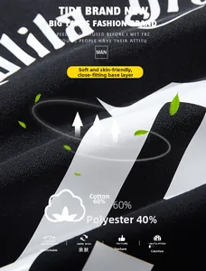 Détail macro du tissu respirant 60% coton avec broderie imprimée de haute qualité sur sweat