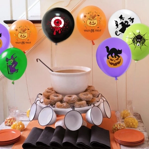 Halloween party balloon set with pumpkins and ghosts for spooky house decoration