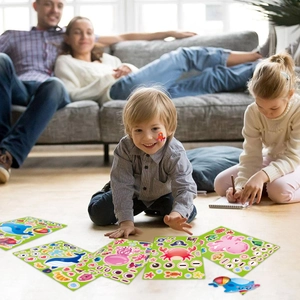 Meerestiere Aufkleber Set mit Krabben und Walen für DIY-Puzzle und Kinderspielen