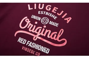 Detailed close-up of high-quality cotton fabric and retro street style graphic print