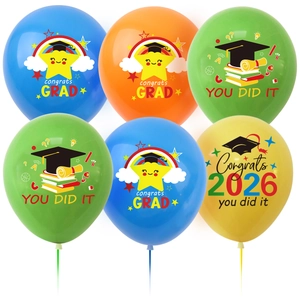Ballons en Latex de Remise des Diplômes de la Maternelle Félicitations Diplômé pour Décoration de Fête Fournitures Célébration Scolaire