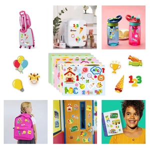 German school enrollment stickers for kids backpacks and school supplies decoration
