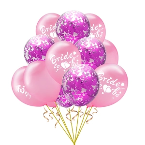 Lot de ballons Bride to be avec paillettes or rose pour décoration de mariage