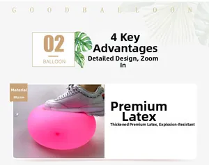 Macro detail of thick pink latex balloon showing its high-strength explosion-proof material