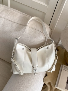 Women Vintage PU Leather Hobo Bag Minimalist Large Capacity Crossbody Shoulder Tote Bag With Adjustable Strap For Daily Work