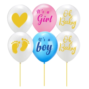 Kit de ballons Baby Shower avec imprimés It's a Girl et boy pour fête de révélation