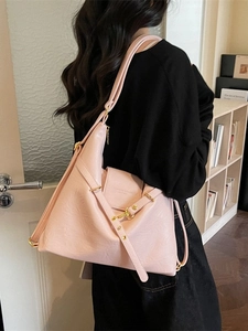 Sac Cabas Femme en Cuir PU Grande Capacité Sac à Épaule Bandoulière Banlieue Sac à Main en Cuir Souple Minimaliste Rétro
