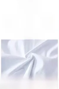 Detail of 100% white cotton fabric showing soft, breathable texture for women's t-shirts
