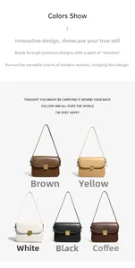 Detailed comparison of five matte faux leather small square bags with gold metal clasps