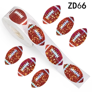 Laser Holographic Sport Theme Stickers Basketball American Football Waterproof Decorative Decals For Scrapbooking Kids Reward
