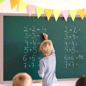 Colorful mandala floral bulletin board borders used for classroom wall and blackboard decor