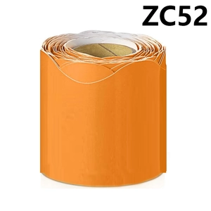 Roll of bright orange scalloped bulletin board border trim for classroom wall decoration