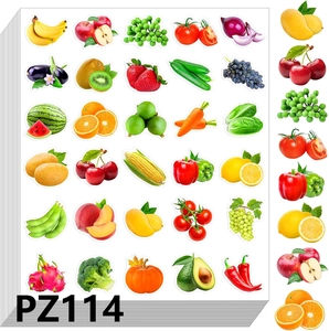Autocollants Fruits Légumes Pour Enfants Décalcomanies Alimentaires Éducatives Réalistes Pour Scrapbooking Récompenses Classe Fête