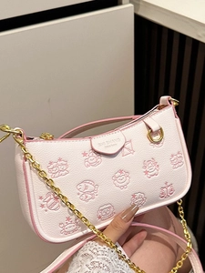 Women Fashion Crossbody Bag Vintage PU Leather Embossed Small Square Bag Casual Daily Single Strap Chain Underarm Bag For Lady