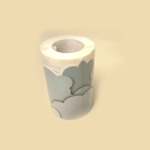 Rouleau de stickers de bordure de tableau en forme de nuages bleu clair pour école