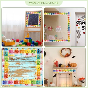 Colorful pencil bulletin board borders used for classroom and home wall decorations