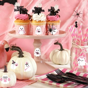 Autocollants fantômes holographiques pour Halloween décorant gobelets et pots en verre
