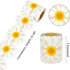 Sunflower bulletin board border roll 32.8ft long for DIY classroom wall decoration