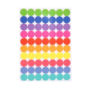 Colorful round dot label stickers for DIY sealing and handwriting organization