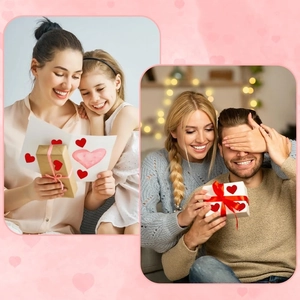 Self-adhesive heart stickers used for Valentine gift box and greeting card decoration