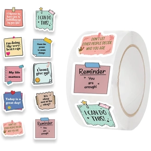 Motivational Affirmation Stickers Roll Positive Encouragement Labels For Students Teachers School Office Scrapbooking Decor