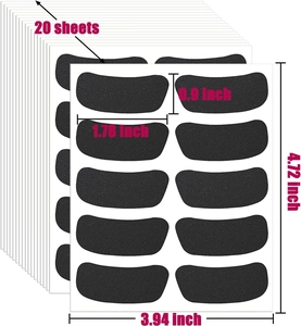 Detailed view of black waterproof PVC chalkboard labels with exact size measurements
