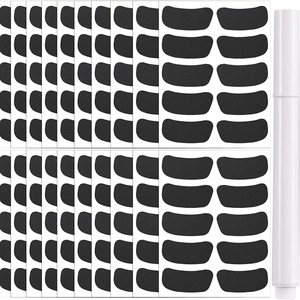 Waterproof PVC Matte Eye Black Stickers For Sports Football Baseball Reusable Writeable Blackboard Labels For Jars Organization