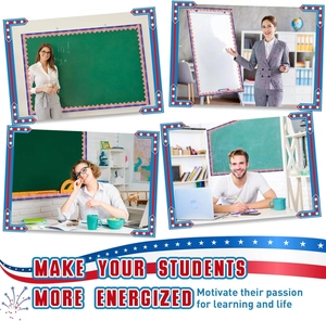 Detail of star-patterned border stickers used for classroom bulletin boards and blackboards