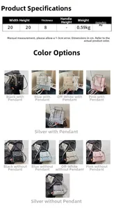 Quilted plaid PU leather handbag dimensions with detailed size and weight parameters