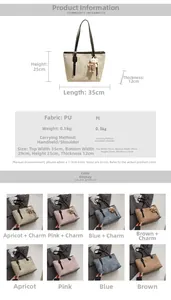 Size chart for vintage embossed tote bag with dimensions 35x25x12cm and weight details