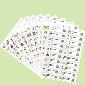 Set de 200 autocollants d'anglais éducatifs avec scènes quotidiennes pour enfants