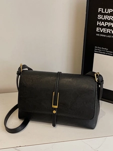Sac Bandoulière Vintage en Cuir PU pour Femmes Mode Petit Sac à Épaule Carré Rétro Sac Messager à Rabat Avec Pendentif Perles