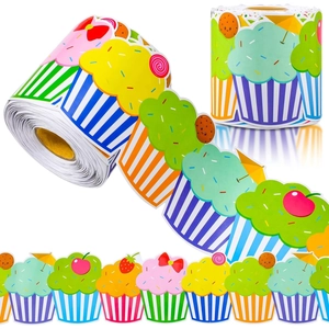 Bunte Cupcake-Muster Pinnwand-Bordüre Rolle für die Dekoration im Klassenzimmer