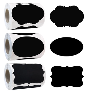 Removable Waterproof PVC Chalkboard Labels Roll Matte Black Chalk Board Sticker For Kitchen Jars Storage Home Office Organizing