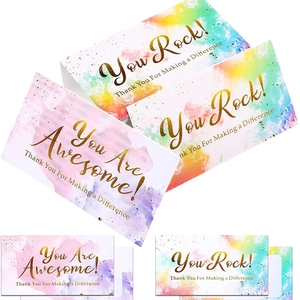 Watercolor Incentive Cards Positive Encouragement Reward Cards For Kids Teachers Students Classroom Stationery Thank You Label Card