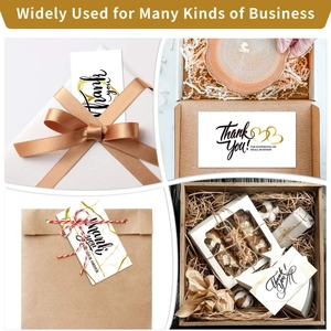 50-pack diverse Thank You cards for small business packaging and gift box decoration