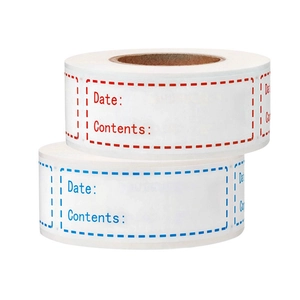 Roll Of Food Label Date Stickers For Kitchen Freezer Storage Organization Adhesive Labels With Date And Contents Record