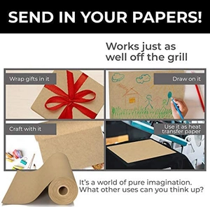 Brown kraft paper roll for gift wrapping, arts and crafts, painting, and packaging