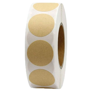 Minimalist Kraft Paper Round Sticker Labels DIY Decorative Sealing Stickers For Baking Gift Wrapping Envelope Scrapbooking Brown Adhesive Labels