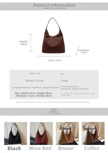 Size chart for leopard print tote bag detailing 32x28x12cm dimensions and PU material