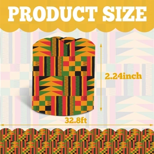 Kente print bulletin board border roll, 2.24 inches by 32.8 feet, school classroom decor