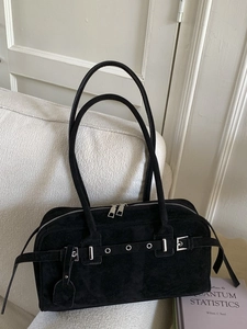 Women Vintage PU Underarm Shoulder Bag Retro Minimalist Pillow Tote Bag Solid Color Commuter Crossbody Handbag Fashion Accessory