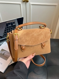 Retro PU Leather Crossbody Bag Women Vintage Magnetic Buckle Shoulder Bag With Top Handle Fashion Daily Handbag Office Commute