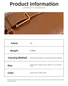 Detail of premium oily PU leather texture and metal buckle on shell crossbody bag