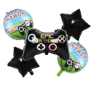 Ballon en Aluminium Manette de Jeu Vidéo Décorations de Fête d'Anniversaire Thème Gamer pour Garçons Enfants