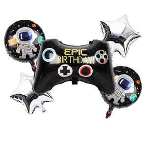 Kit de ballons Gamepad et Astronaute pour décoration de fête d'anniversaire de jeux