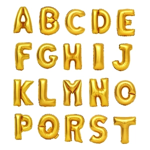 16 inch rose gold foil letter balloons A-T for birthday and wedding party decorations