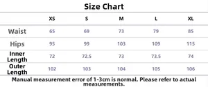 Tableau des tailles pour jeans slim déchirés avec mesures de taille et de hanches